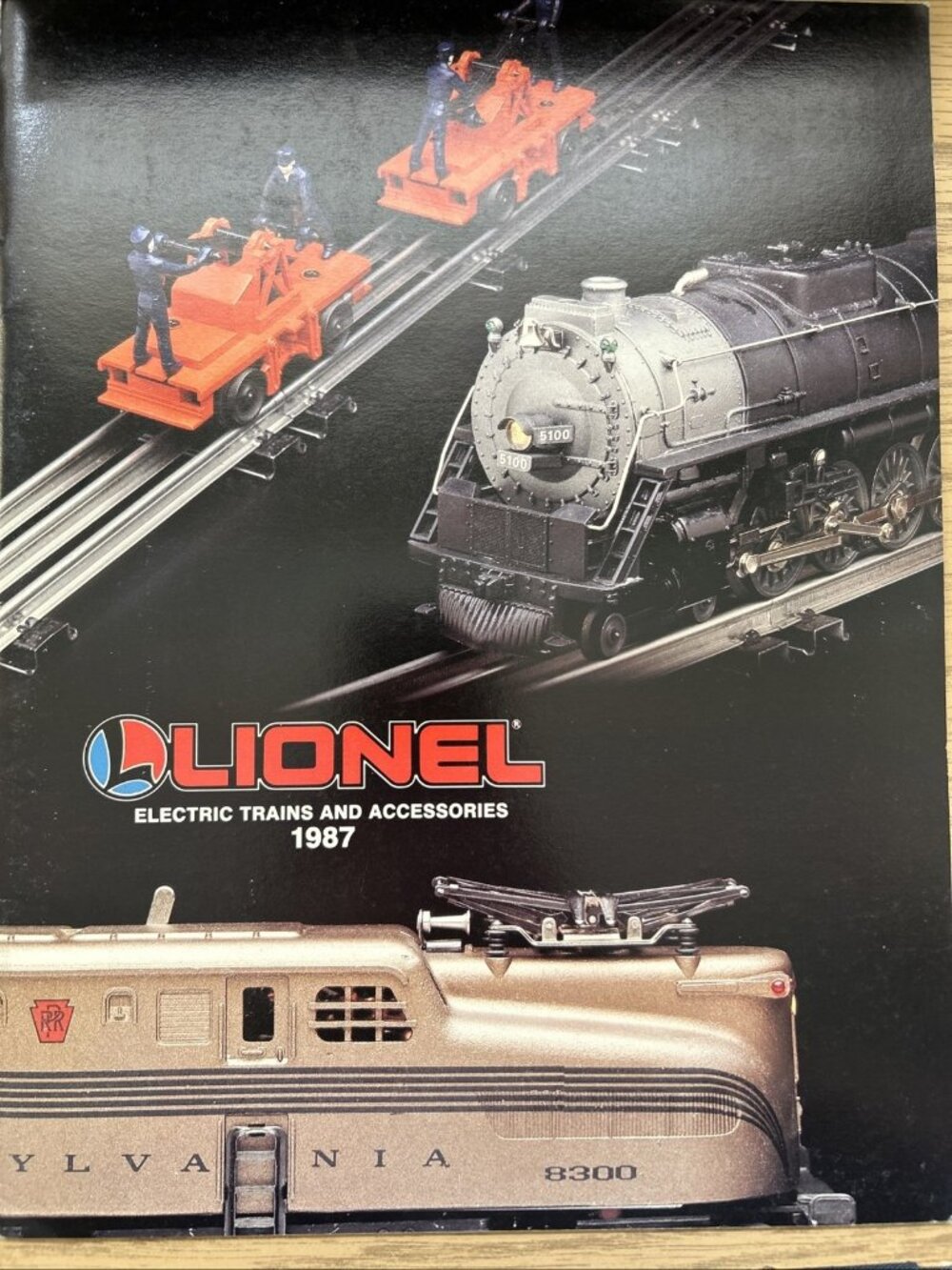 1987 LIONEL TRAIN CATALOG, RAIL BLAZER, FREIGHT FLYER, SANA FE, BLACK DIAMOND